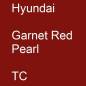 Preview: Hyundai, Garnet Red Pearl, TC.